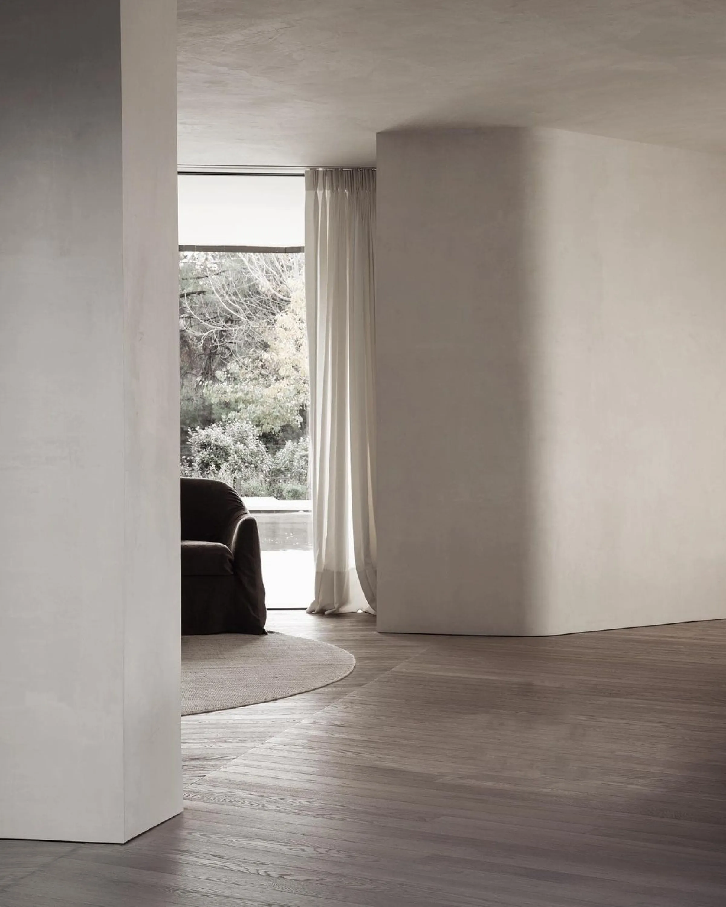 View of a calming living room.