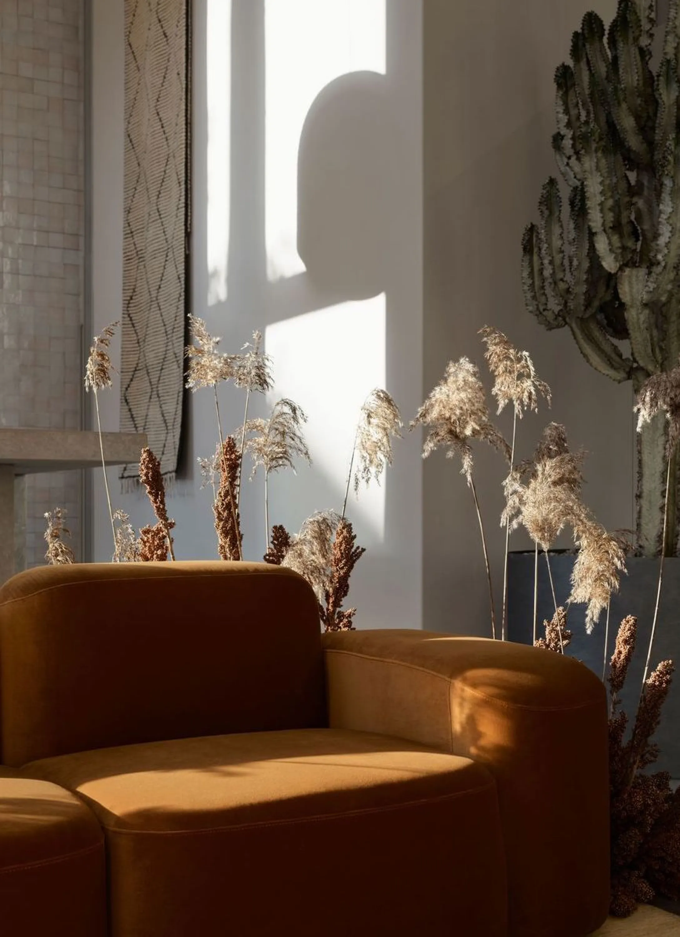 Soothing space surrounded by plants.